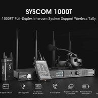 Hollyland Syscom 1000T Full Duplex Intercom System - 4 belt pack