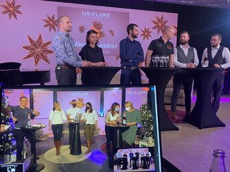 Prenájom študia na on line,Vianočný Oriflame Praha-Bratislava Live stream