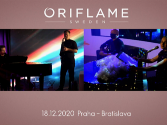 Prenájom študia na on line,Vianočný Oriflame Praha-Bratislava Live stream