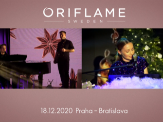 Prenájom študia na on line,Vianočný Oriflame Praha-Bratislava Live stream