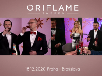 Prenájom študia na on line,Vianočný Oriflame Praha-Bratislava Live stream