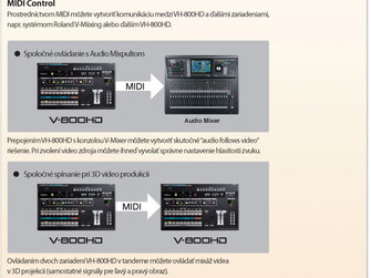 Rentál Roland V-800HD Multiformátový Video Mixer/Switcher