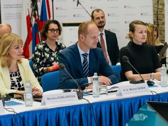 Tlmočnícka technika prenájom,konferenčná technika Bratislava,Stretnutie ministrov zodpovedných za kultúru krajín Vyšehradskej štvorky; Bratislava.