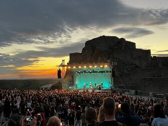 Wardruna koncert na hrade Devín.