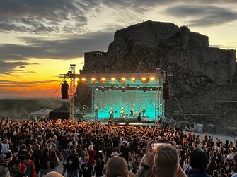 Wardruna koncert na hrade Devín.