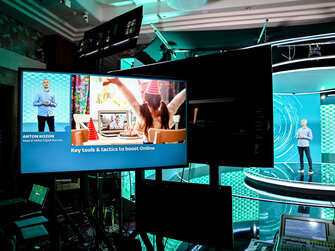 live stream štúdio ESET Virtual,ONLINE, Livestream Studio MLV,Livestream and Vimeo Premium