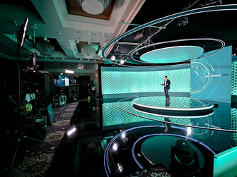 live stream štúdio ESET Virtual,ONLINE, Livestream Studio MLV,Livestream and Vimeo Premium