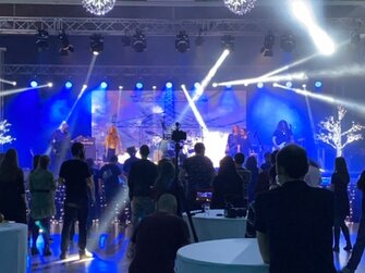 Ozvučenie kapely PARA na Inchebe v Bratislave.Christmas party ESET.