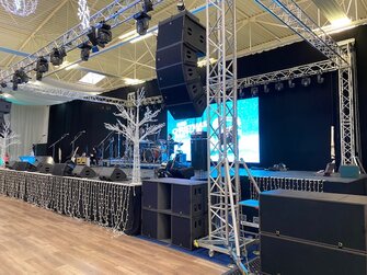 Ozvučenie kapely PARA na Inchebe v Bratislave.Christmas party ESET.