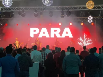 Ozvučenie kapely PARA na Inchebe v Bratislave.Christmas party ESET.