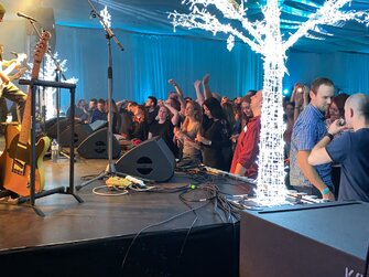 Ozvučenie kapely PARA na Inchebe v Bratislave.Christmas party ESET.