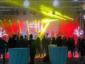 Ozvučenie kapely PARA na Inchebe v Bratislave.Christmas party ESET.