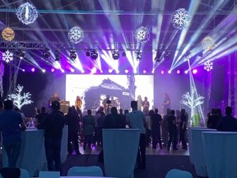 Ozvučenie kapely PARA na Inchebe v Bratislave.Christmas party ESET.