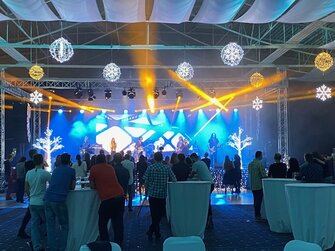 Ozvučenie kapely PARA na Inchebe v Bratislave.Christmas party ESET.