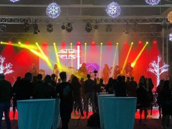 Ozvučenie kapely PARA na Inchebe v Bratislave.Christmas party ESET.