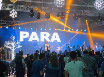 Ozvučenie kapely PARA na Inchebe v Bratislave.Christmas party ESET.
