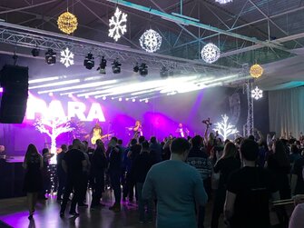 Ozvučenie kapely PARA na Inchebe v Bratislave.Christmas party ESET.