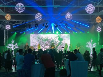 Ozvučenie kapely PARA na Inchebe v Bratislave.Christmas party ESET.