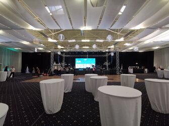 Ozvučenie kapely PARA na Inchebe v Bratislave.Christmas party ESET.