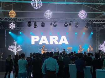 Ozvučenie kapely PARA na Inchebe v Bratislave.Christmas party ESET.