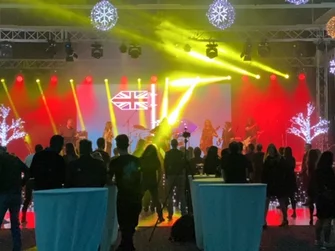 Ozvučenie kapely PARA na Inchebe v Bratislave.Christmas party ESET.