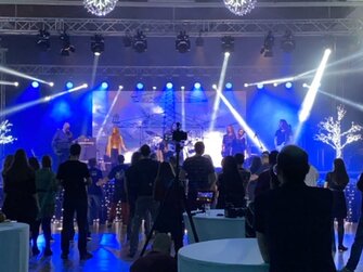 Ozvučenie kapely PARA na Inchebe v Bratislave.Christmas party ESET.
