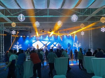Ozvučenie kapely PARA na Inchebe v Bratislave.Christmas party ESET.