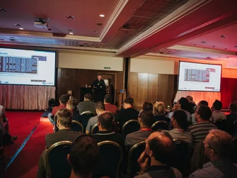 Parillasound - providing sound, light, conference systems Konferenčná technika a svetelná technika na HackerFest Slovakia