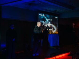 Parillasound - providing sound, light, conference systems Konferenčná technika a svetelná technika na HackerFest Slovakia
