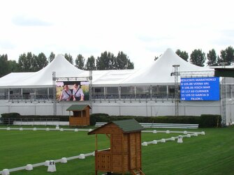 Prenájom led obrazovky a ozvučenia na Majstrovstvá sveta v dvojzáprahoch 2013 .