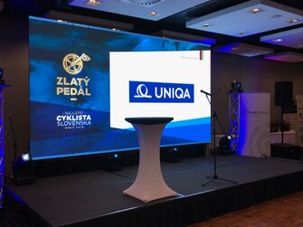 Prenájom led obrazovky na Oceňovanie a Gala večer “Najlepší cyklista Slovenska 2018“, cena Zlatý Pedál