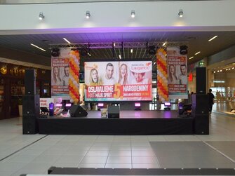 Prenájom led steny 4x2,4m