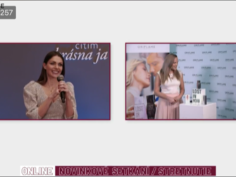 Prenájom live stream štúdia Oriflame Praha CZ,Bratislava SK on line