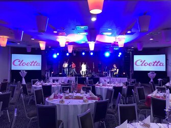 Prenájom ozvučenie,osvetlenie Hotel Astrum Levice - Cloetta Xmas Party