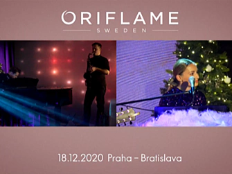 Prenájom študia na on line,Vianočný Oriflame Praha-Bratislava Live stream