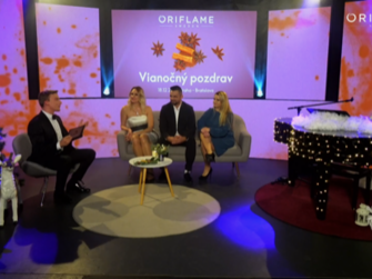 Prenájom študia na on line,Vianočný Oriflame Praha-Bratislava Live stream