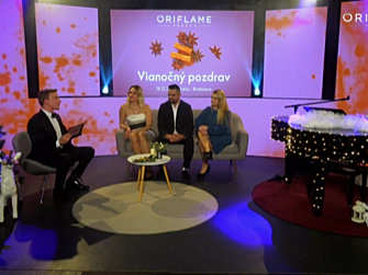 Prenájom študia na on line,Vianočný Oriflame Praha-Bratislava Live stream
