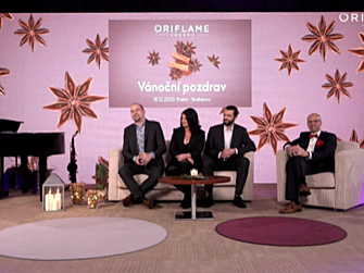 Prenájom študia na on line,Vianočný Oriflame Praha-Bratislava Live stream