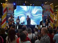 Professional rental services for LED SCREENS, Laser Shows, Lights, SoundLed obrazovka 3,9mm určená na prezentačné účely,rozmer 6,5X3,5m a reklamné pásy 1,2X4,5m.