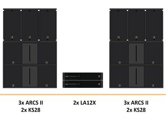 RENT - L-Acoustics LA12X,RENT - L-Acoustics ARCS FOCUS,WIDE - Constant Curvature WST® Line