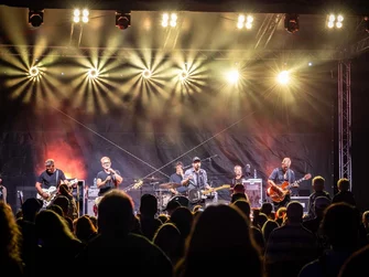 Stage,pódium na koncert.Ozvučenie,osvetlenie na koncert Bošany Summer Fest 2024.