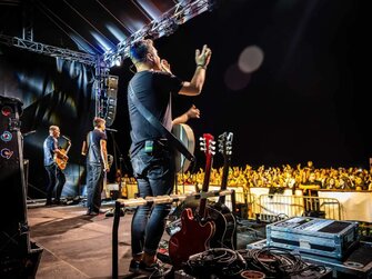 Stage,pódium na koncert.Ozvučenie,osvetlenie na koncert Bošany Summer Fest 2024.