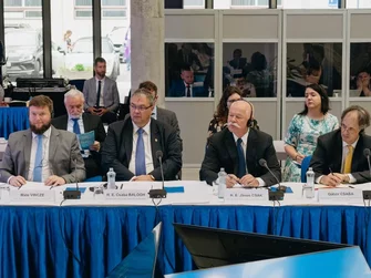 Tlmočnícka technika prenájom,konferenčná technika Bratislava,Stretnutie ministrov zodpovedných za kultúru krajín Vyšehradskej štvorky; Bratislava.