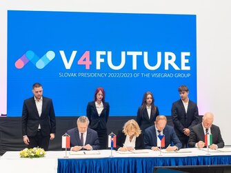 Tlmočnícka technika prenájom,konferenčná technika Bratislava,Stretnutie ministrov zodpovedných za kultúru krajín Vyšehradskej štvorky; Bratislava.