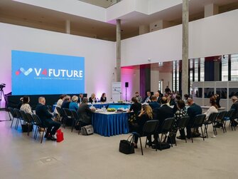 Tlmočnícka technika prenájom,konferenčná technika Bratislava,Stretnutie ministrov zodpovedných za kultúru krajín Vyšehradskej štvorky; Bratislava.