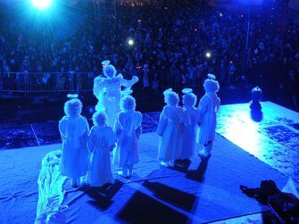 Veľkoplošná projekcia,prenájom led obrazoviek Vianočná Nitra 2017.