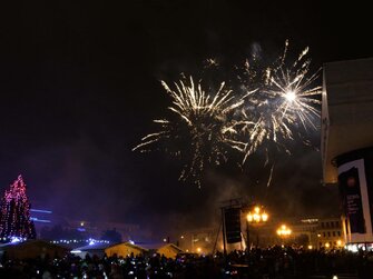 Veľkoplošná projekcia,prenájom led obrazoviek Vianočná Nitra 2017.