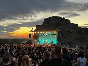 Wardruna koncert na hrade Devín.